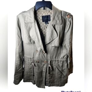 Sanctuary Women Safari Tencel Field Green utility Jacket Small